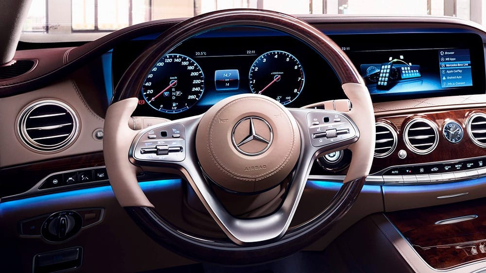 Diseño interior del Mercedes Clase S